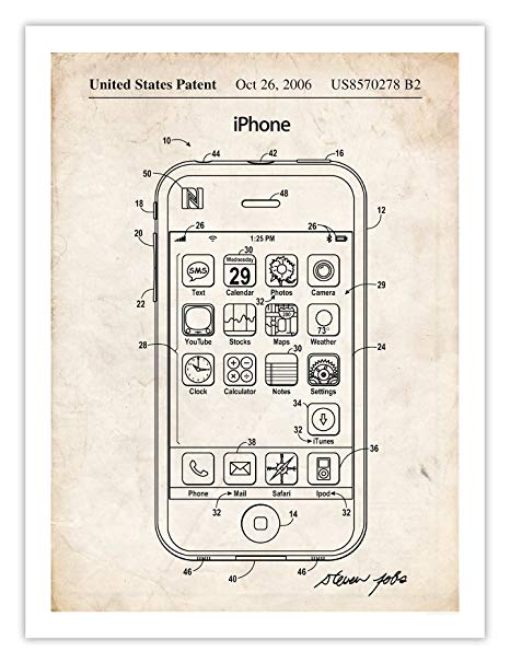 Picture of iPhone Patent Drawing