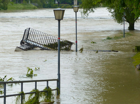 Picture of flooding roads